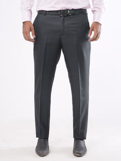 Charcoal Grey Self Executive Formal Dress Trouser (FDT-094)