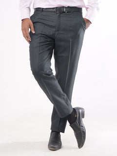 Charcoal Grey Self Executive Formal Dress Trouser (FDT-094)