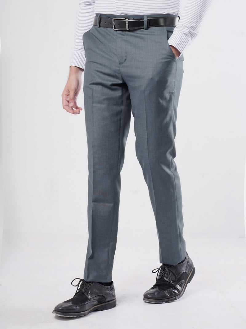 Dark Grey Self Executive Formal Dress Trouser (FDT-095)