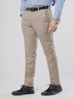 Beige Self Executive Formal Dress Trouser (FDT-097)