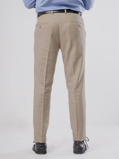 Beige Self Executive Formal Dress Trouser (FDT-097)