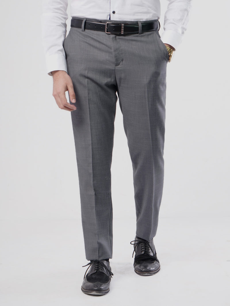 Grey Self Executive Formal Dress Trouser (FDT-099)