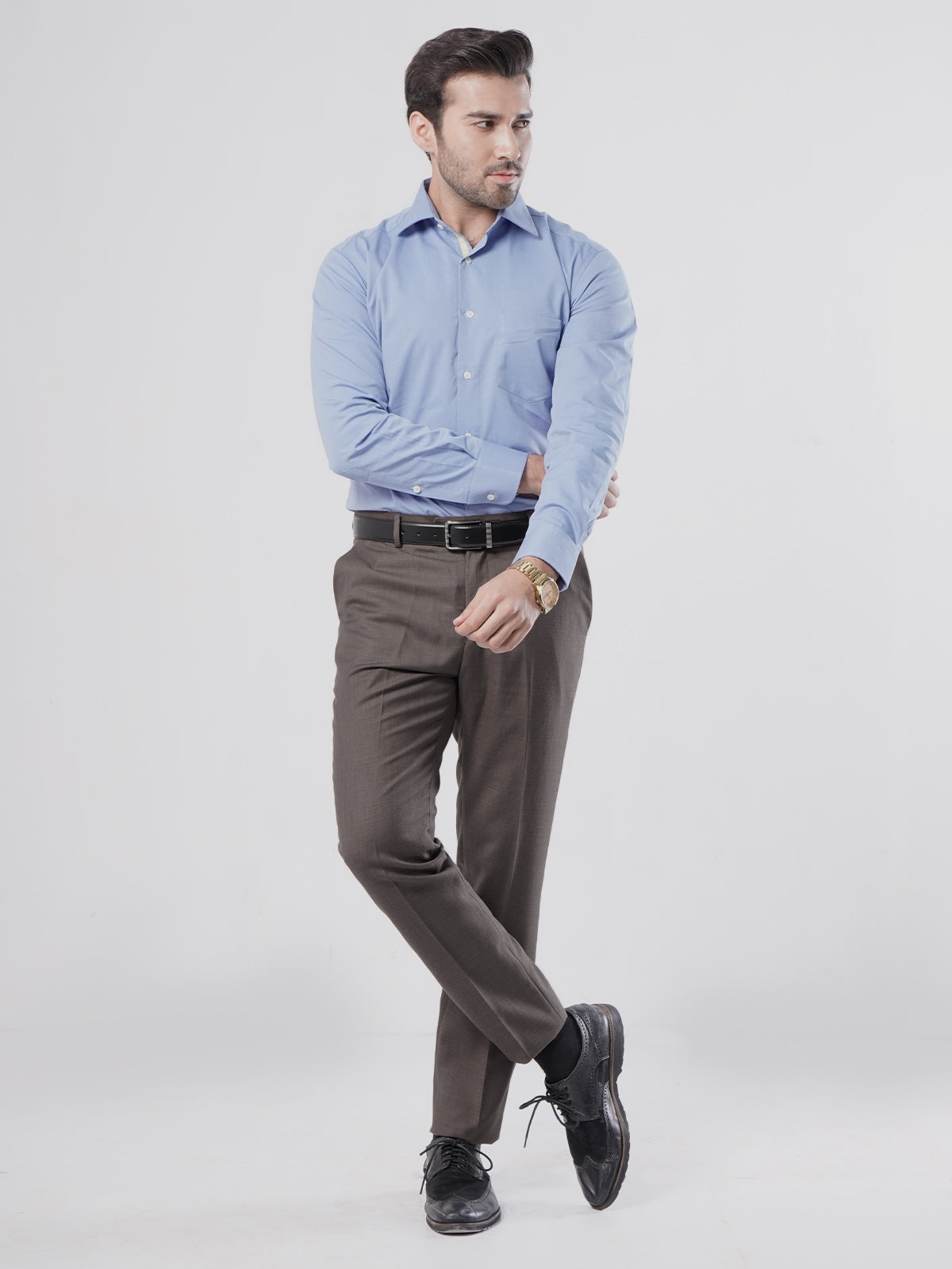 Brown Self Executive Formal Dress Trouser (FDT-100)
