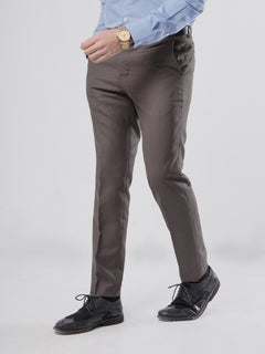 Brown Self Executive Formal Dress Trouser (FDT-100)