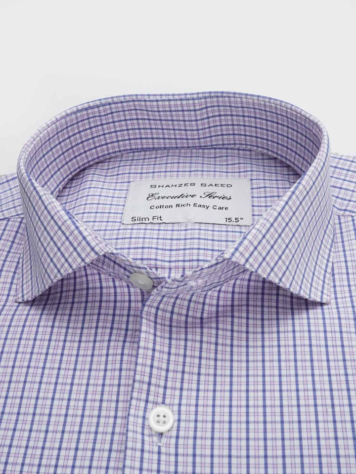 Multi Checkered, Executive Series, Cutaway Collar Men’s Formal Shirt (FS-113)