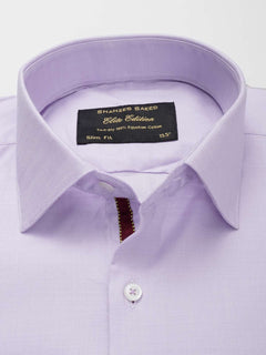 Light Purple Self, Elite Edition, French Collar Men’s Formal Shirt (FS-002)