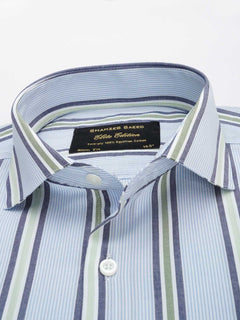 Multi Color Striped, Elite Edition, Cutaway Collar Men’s Formal Shirt (FS-030)