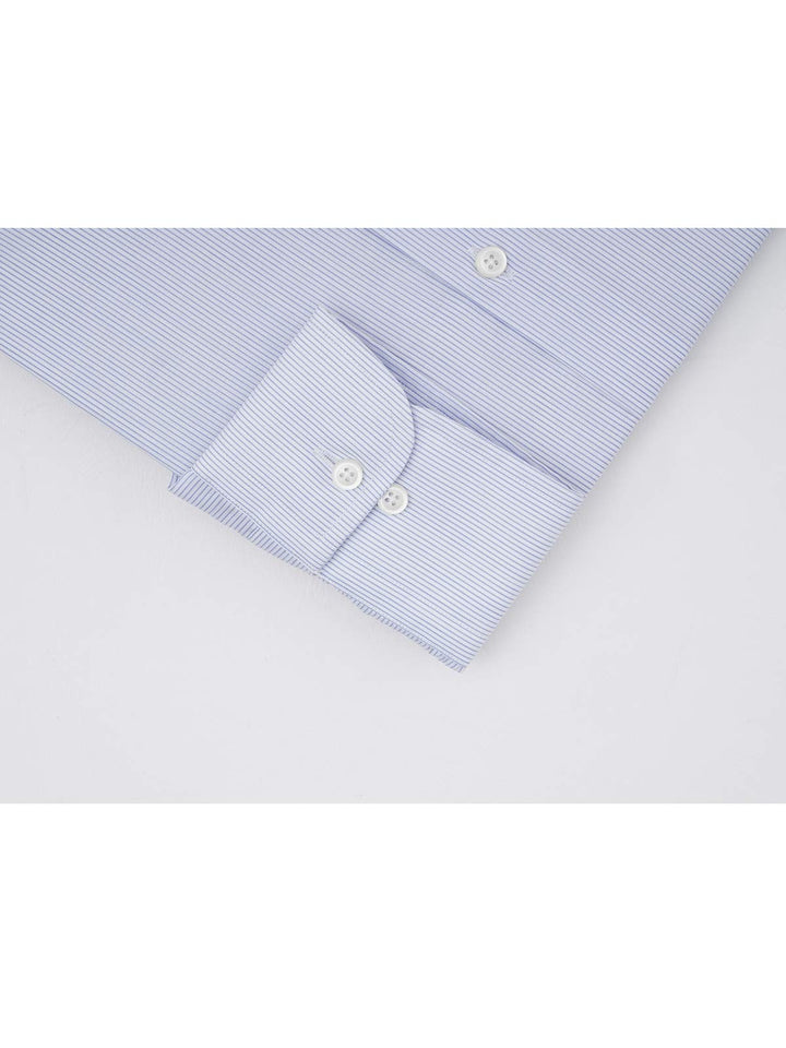 Light Blue Striped, Elite Edition, Cutaway Collar Men’s Formal Shirt (FS-032)