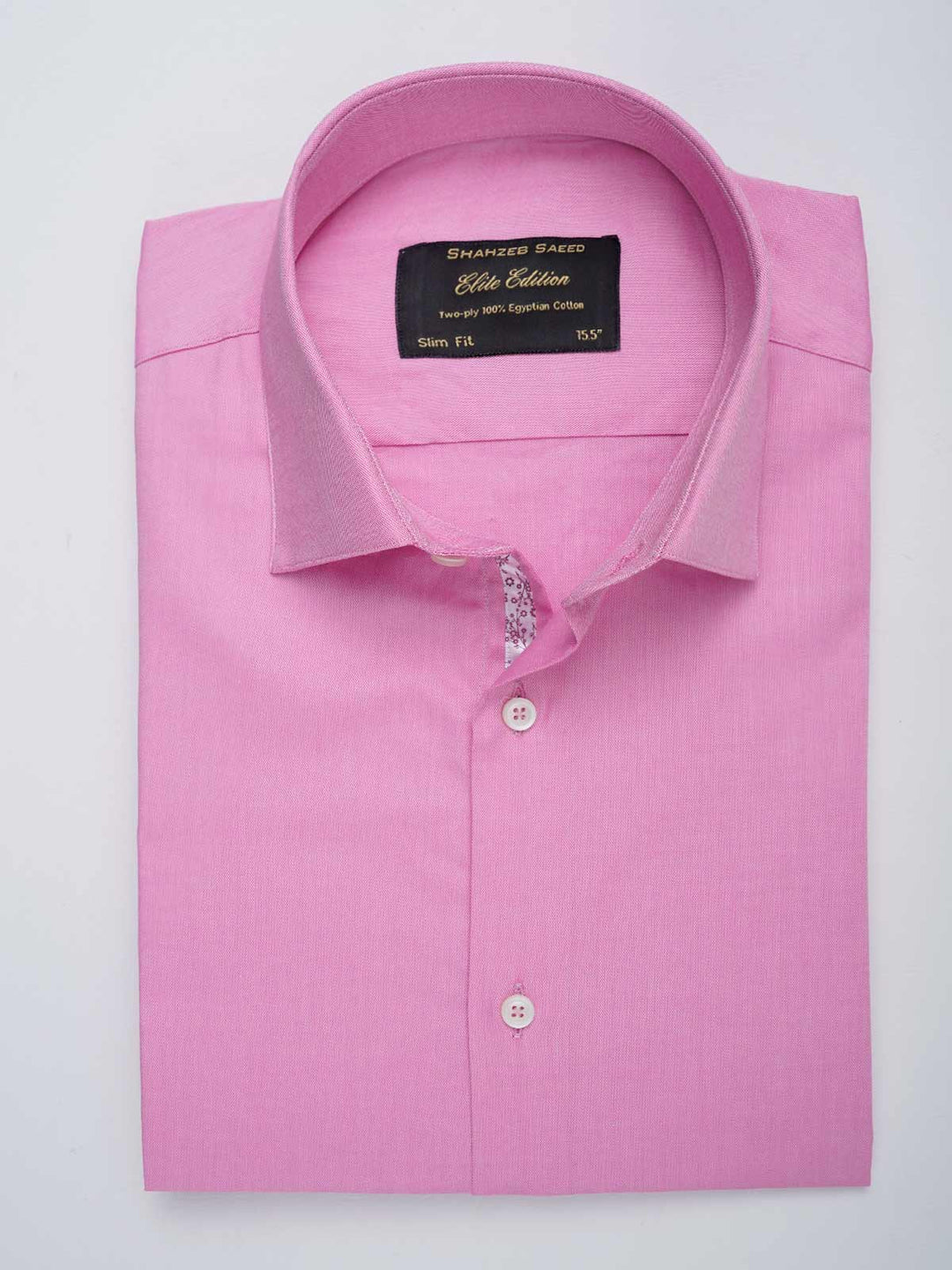 Pink Self, Elite Edition, French Collar Men’s Designer Formal Shirt (FS-005)