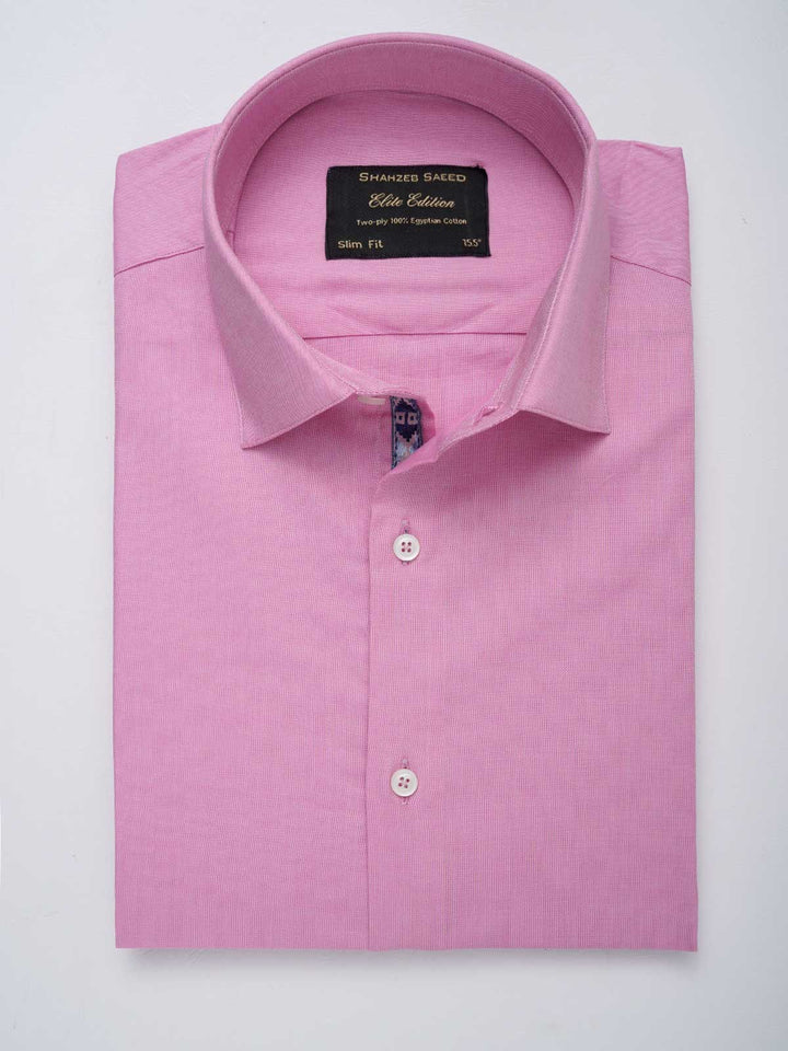 Pink Self, Elite Edition, French Collar Men’s Designer Formal Shirt (FS-007)