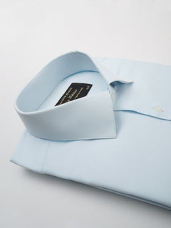 Sky Blue Self, Elite Edition, French Collar Men’s Formal Shirt (FS-084)