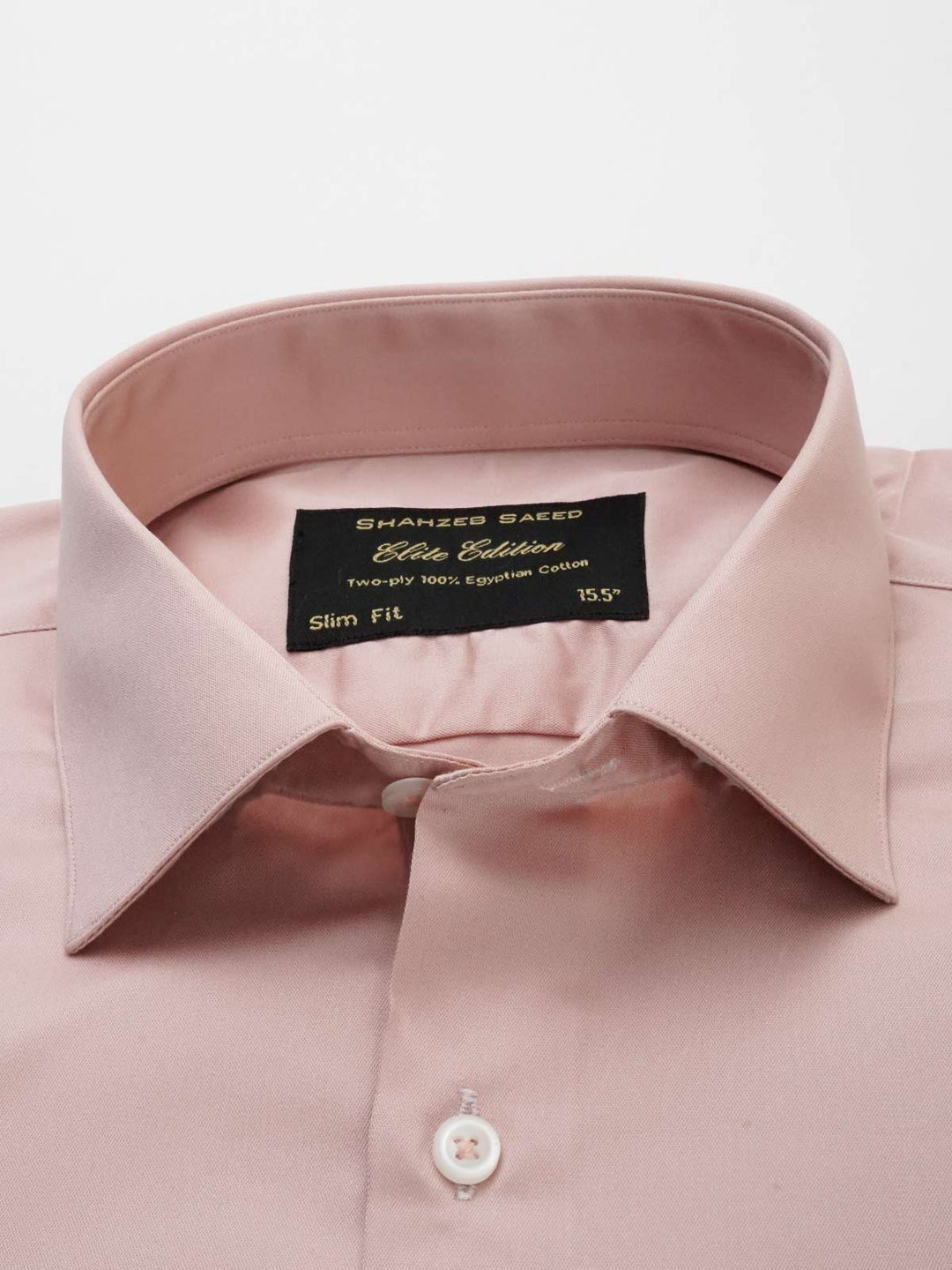 Peach Plain, Elite Edition, French Collar Men’s Formal Shirt (FS-90)