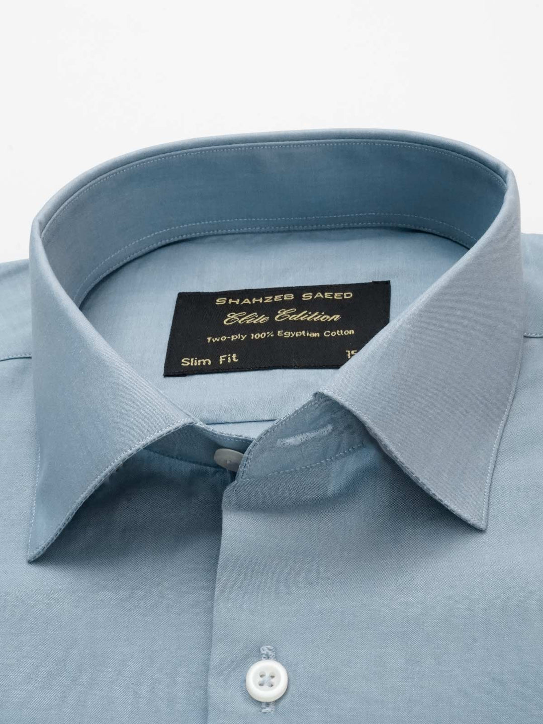 Light Blue Self, Elite Edition, French Collar Men’s Formal Shirt (FS-091)