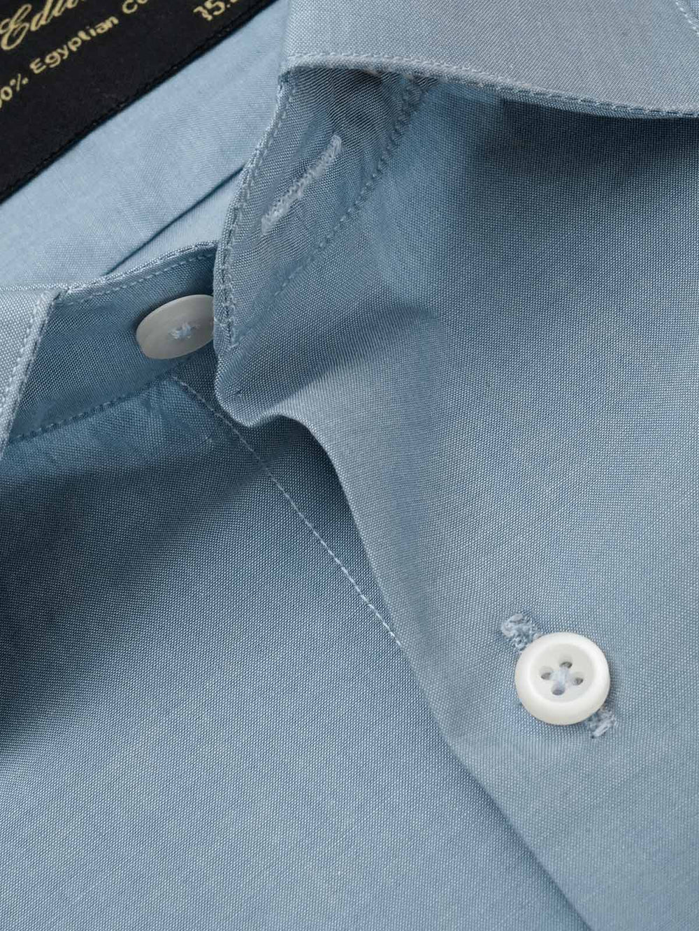 Light Blue Self, Elite Edition, French Collar Men’s Formal Shirt (FS-091)