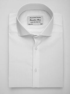 White Self Striped, Executive Series, Cutaway Collar Men’s Formal Shirt (FS-103)