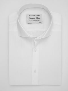 White Self Striped, Executive Series, Cutaway Collar Men’s Formal Shirt (FS-118)