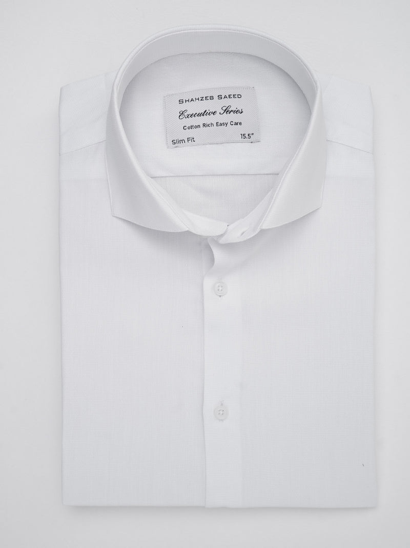 White Self, Executive Series, Cutaway Collar Men’s Formal Shirt (FS-120)