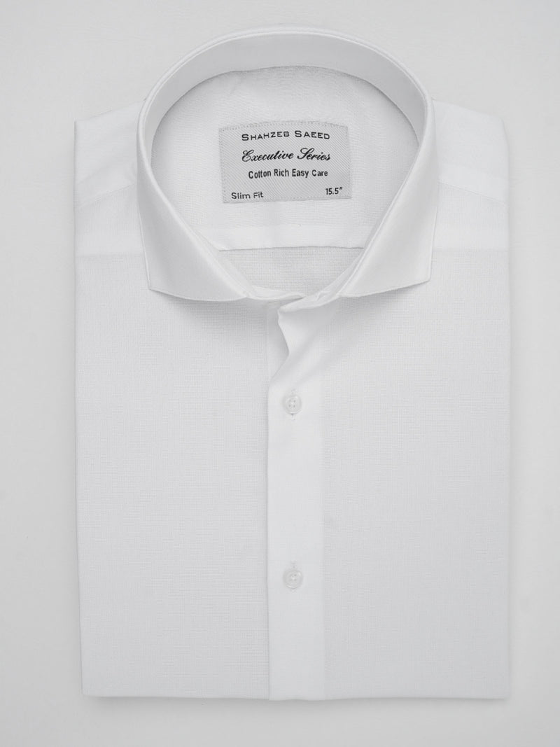 White Self, Executive Series, Cutaway Collar Men’s Formal Shirt (FS-124)