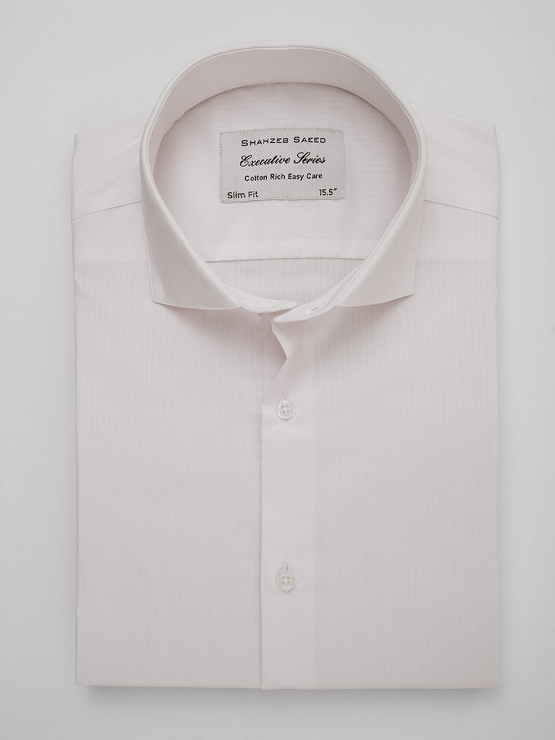 Baby Pink Self Striped, Executive Series, Cutaway Collar Men’s Formal Shirt (FS-128)