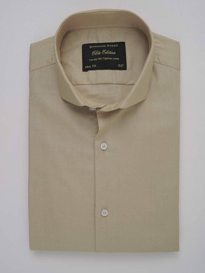 Fawn Self, Elite Edition, Cutaway Collar Men’s Formal Shirt (FS-137)