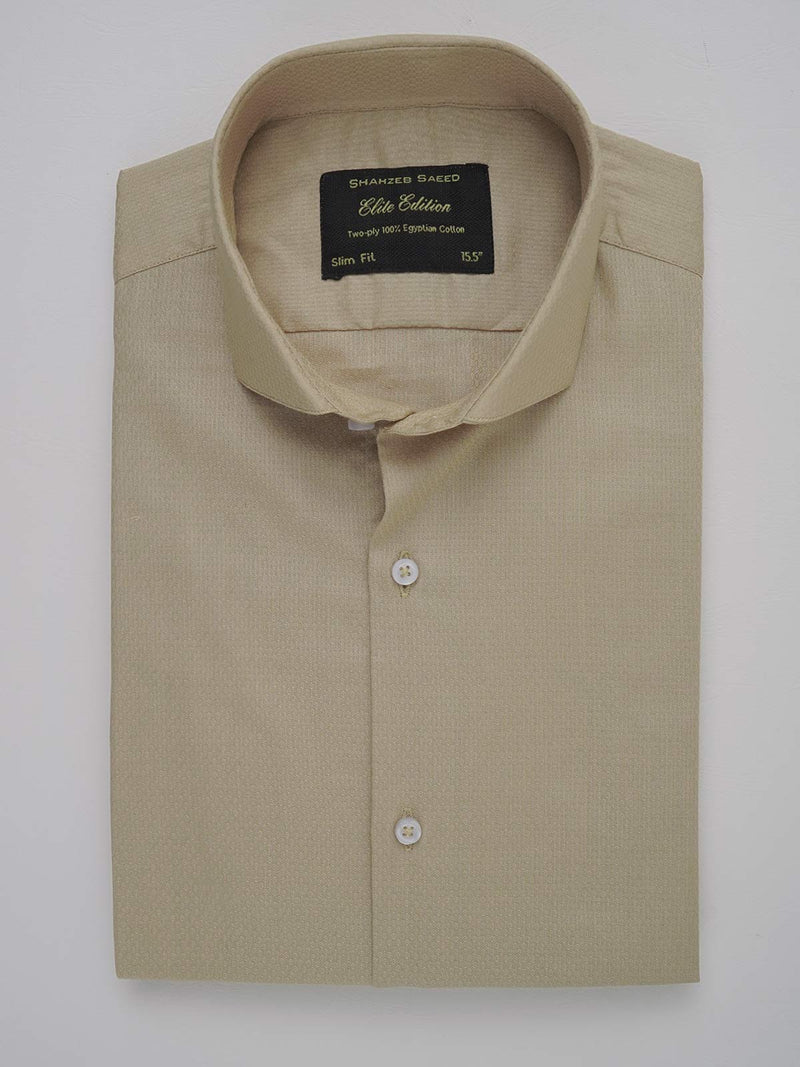 Fawn Self, Elite Edition, Cutaway Collar Men’s Formal Shirt (FS-137)