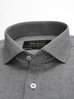 Grey Self, Elite Edition, Cutaway Collar Men’s Formal Shirt (FS-141)