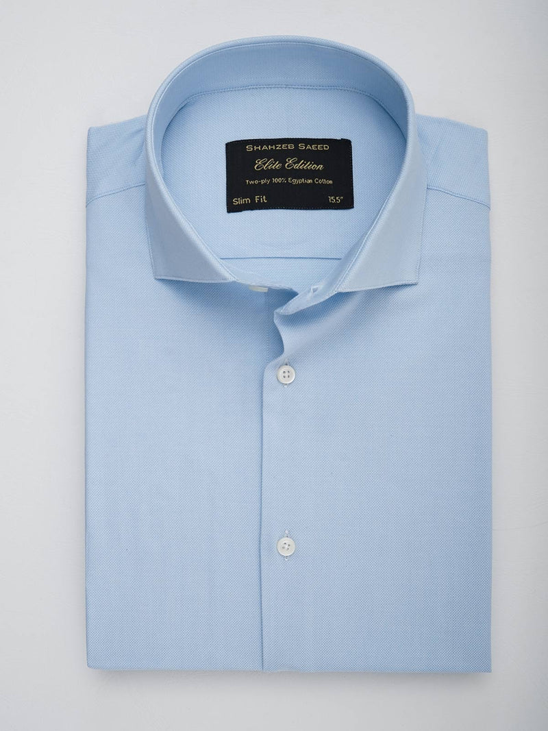 Sky Blue Self, Elite Edition, Cutaway Collar Men’s Formal Shirt (FS-159)