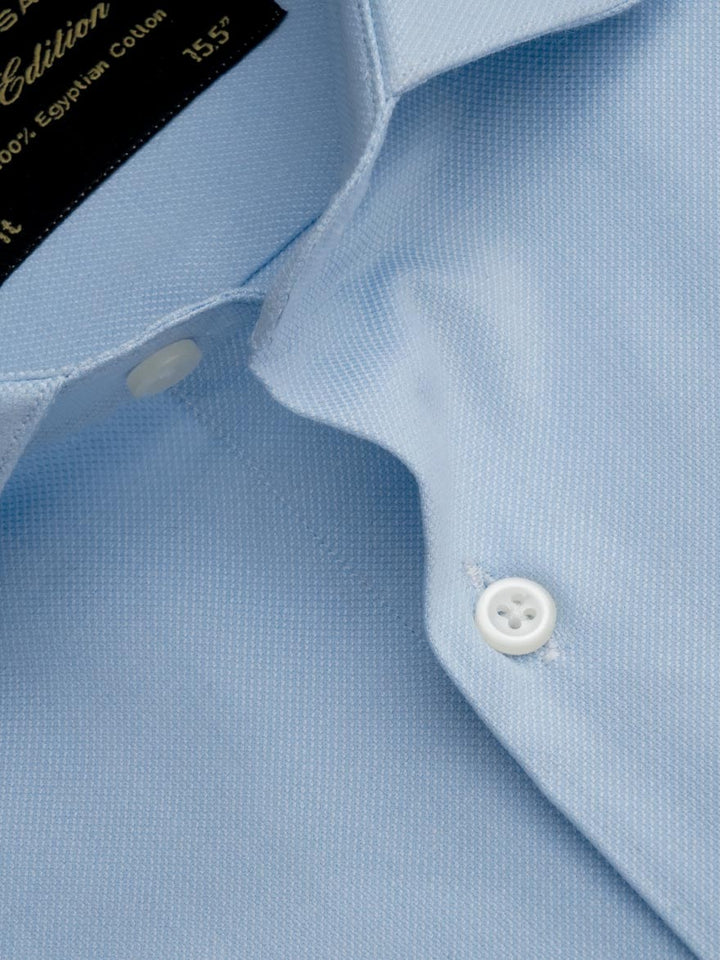 Sky Blue Self, Elite Edition, Cutaway Collar Men’s Formal Shirt (FS-159)