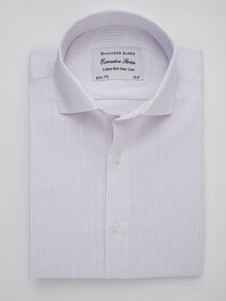 Light Purple Striped, Executive Series, Cutaway Collar Men’s Formal Shirt (FS-164)