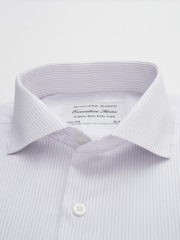 Light Purple Striped, Executive Series, Cutaway Collar Men’s Formal Shirt (FS-164)