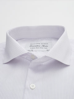 Light Purple Striped, Executive Series, Cutaway Collar Men’s Formal Shirt (FS-164)