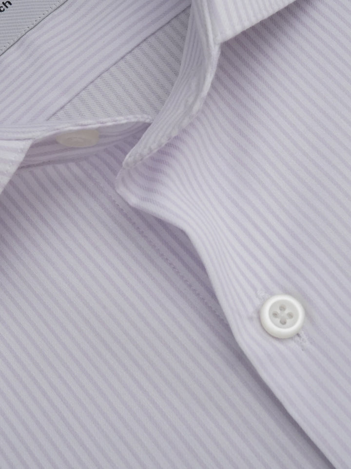 Light Purple Striped, Executive Series, Cutaway Collar Men’s Formal Shirt (FS-164)