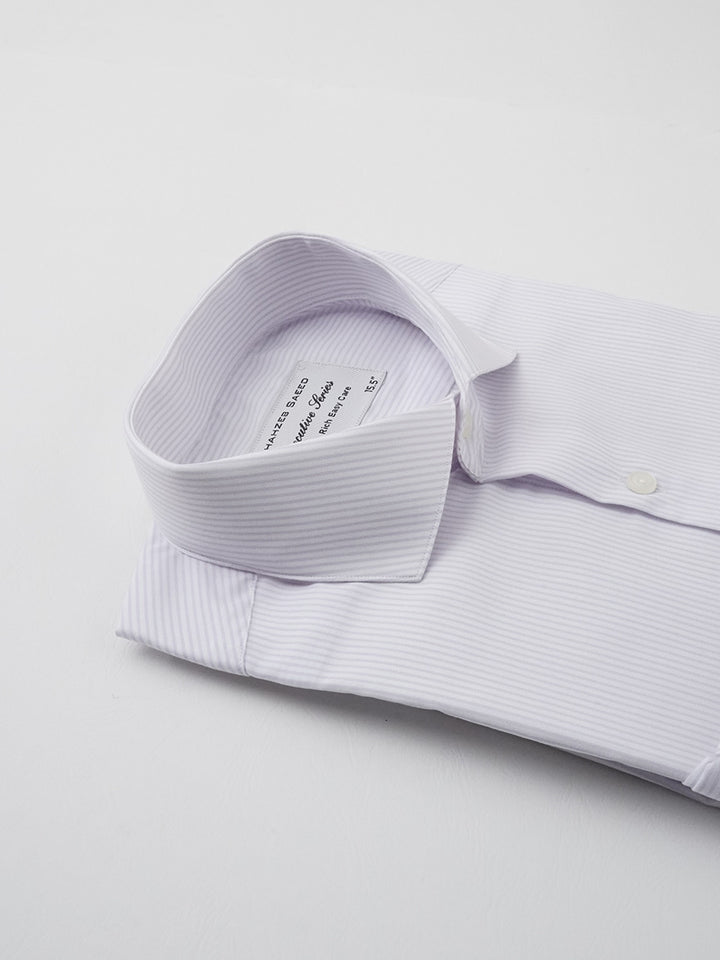 Light Purple Striped, Executive Series, Cutaway Collar Men’s Formal Shirt (FS-164)