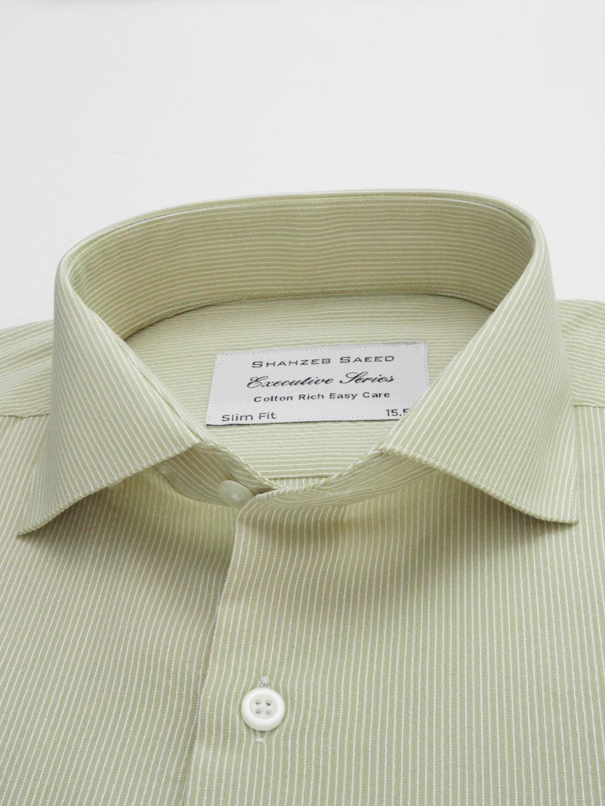 Light Fawn Striped, Executive Series, Cutaway Collar Men’s Formal Shirt (FS-165)