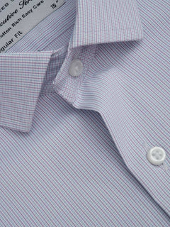 Multi Color Self Micro Checkered, Executive Series, Spread Collar Men’s Formal Shirt (FS-170)