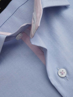 Light Blue Self, Elite Edition, Spread Collar Men’s Designer Formal Shirt (FS-175)