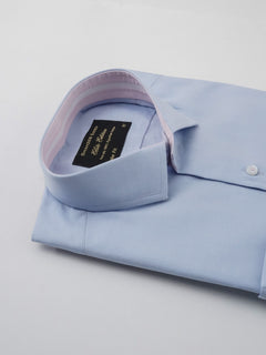 Light Blue Self, Elite Edition, Spread Collar Men’s Designer Formal Shirt (FS-175)