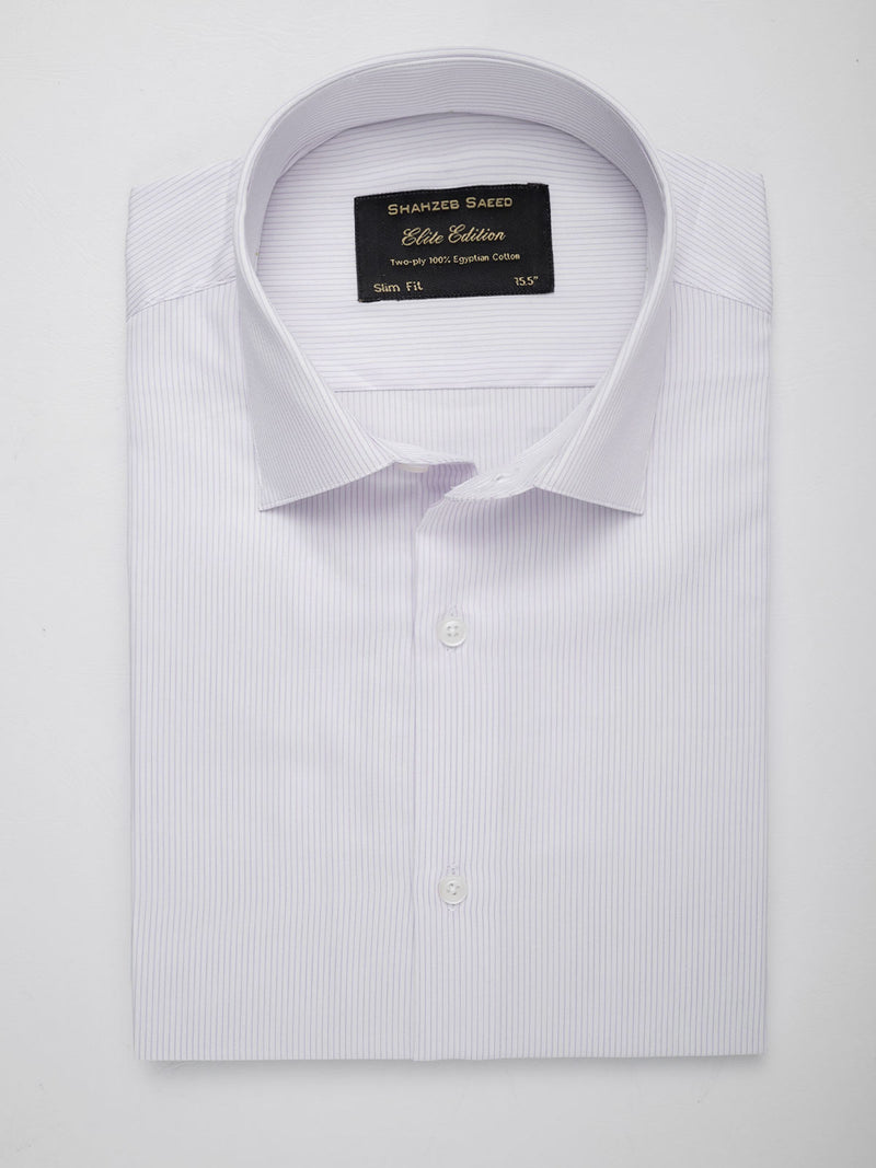 Light Pink Striped, Elite Edition, French Collar Men’s Formal Shirt (FS-018)