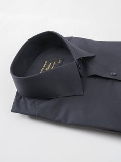 Dark Blue Plain, Elite Edition, French Collar Men’s Formal Shirt (FS-183)