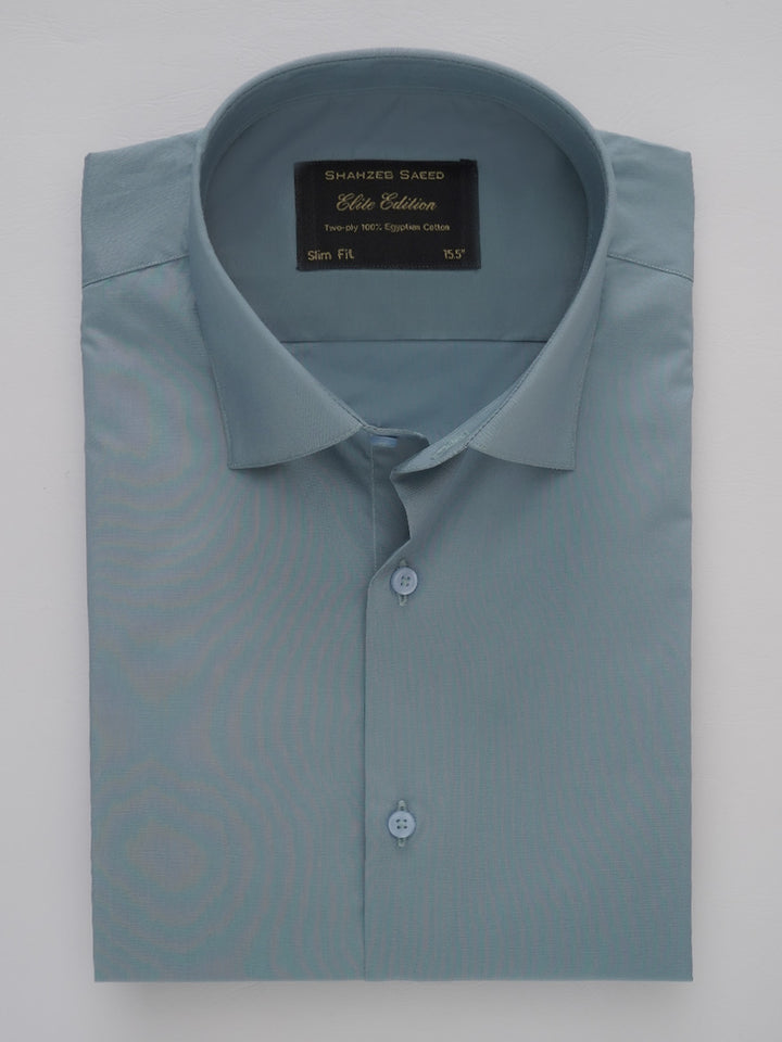 Greyish Blue Plain, Elite Edition, French Collar Men’s Formal Shirt (FS-192)