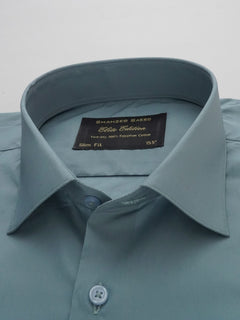 Greyish Blue Plain, Elite Edition, French Collar Men’s Formal Shirt (FS-192)