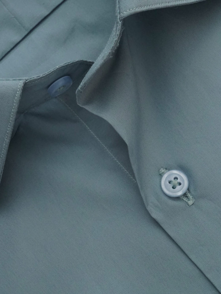 Greyish Blue Plain, Elite Edition, French Collar Men’s Formal Shirt (FS-192)