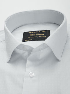 Light Grey Self, Elite Edition, French Collar Men’s Formal Shirt (FS-020)