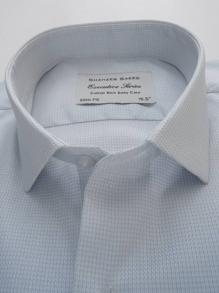 Light Grey Self, Executive Series, Spread Collar Men’s Formal Shirt (FS-202)