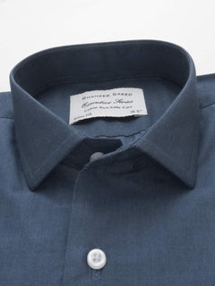 Navy Blue Self, Executive Series, Spread Collar Men’s Formal Shirt (FS-203)