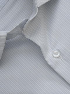 Light Grey Striped, Executive Series, French Collar Men’s Formal Shirt (FS-205)