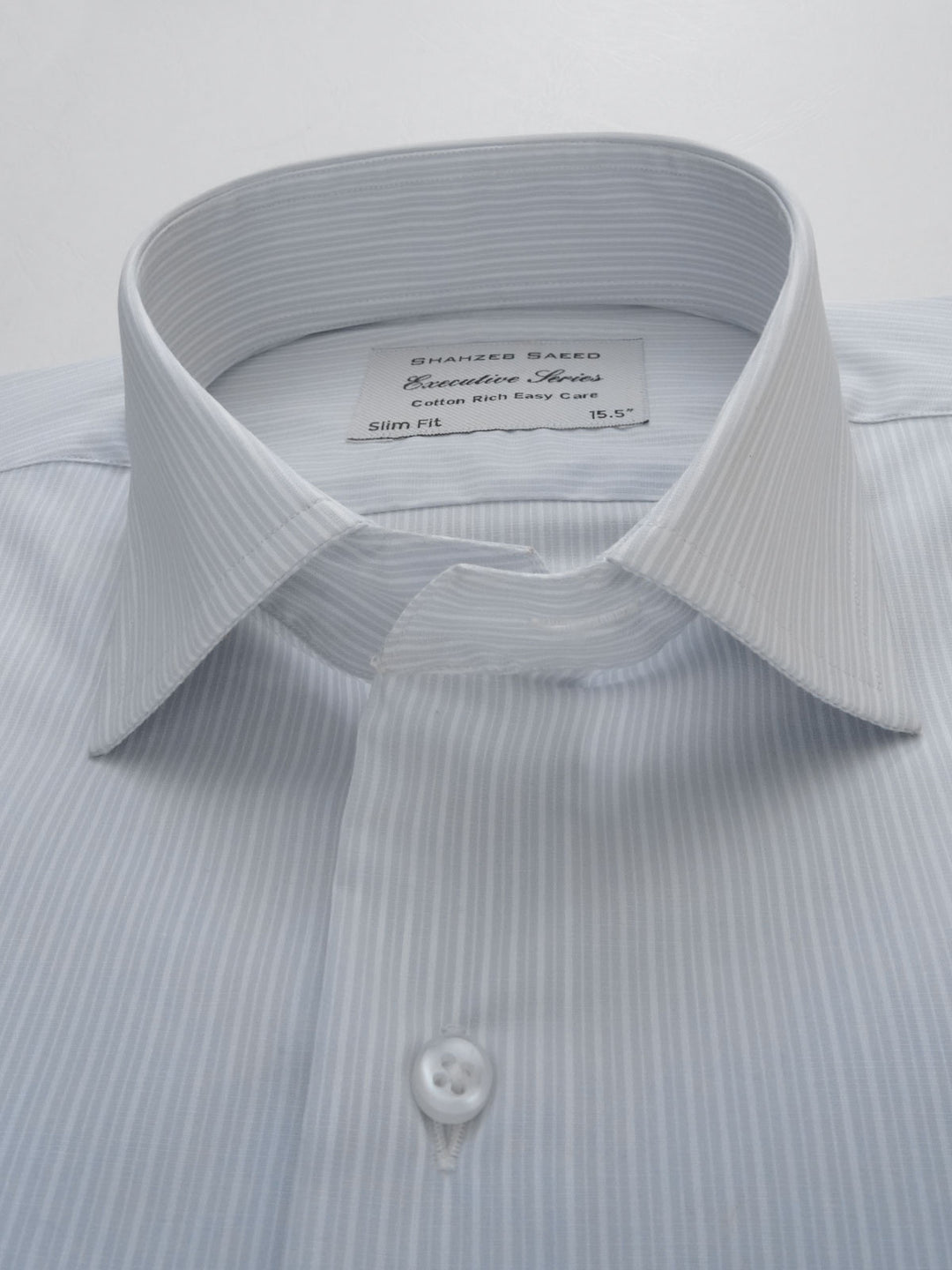 Light Grey Striped, Executive Series, French Collar Men’s Formal Shirt (FS-205)