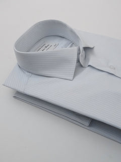 Light Grey Striped, Executive Series, French Collar Men’s Formal Shirt (FS-205)