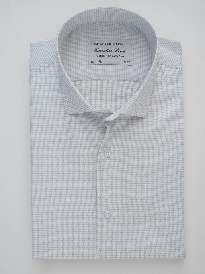 Light Grey Self, Executive Series, Spread Collar Men’s Formal Shirt (FS-207)