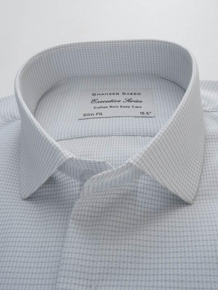 Light Grey Self, Executive Series, Spread Collar Men’s Formal Shirt (FS-207)